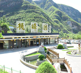  桃峰陵园幽静肃穆，气氛庄重，是一处适合缅怀先人的场所